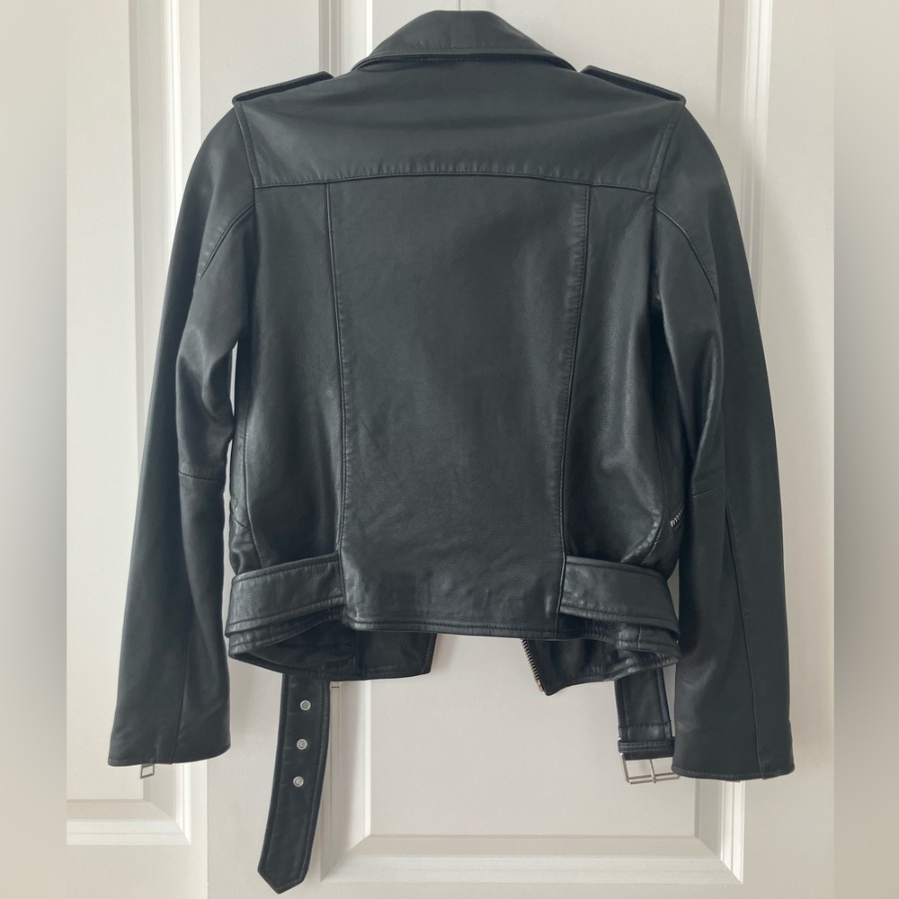 Balfern Leather Biker Jacket - Picture 2 of 5